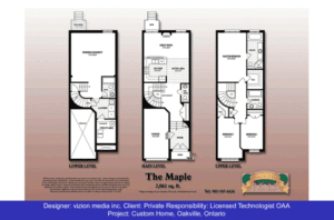 black and white townhome floor plan for custom residential home