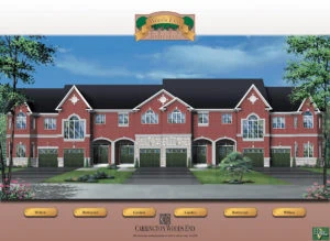 3D elevation of Surburban -Canadiana Design Style