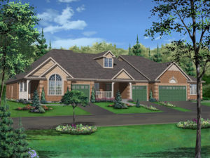 3D elevation of Canadiana Design Style